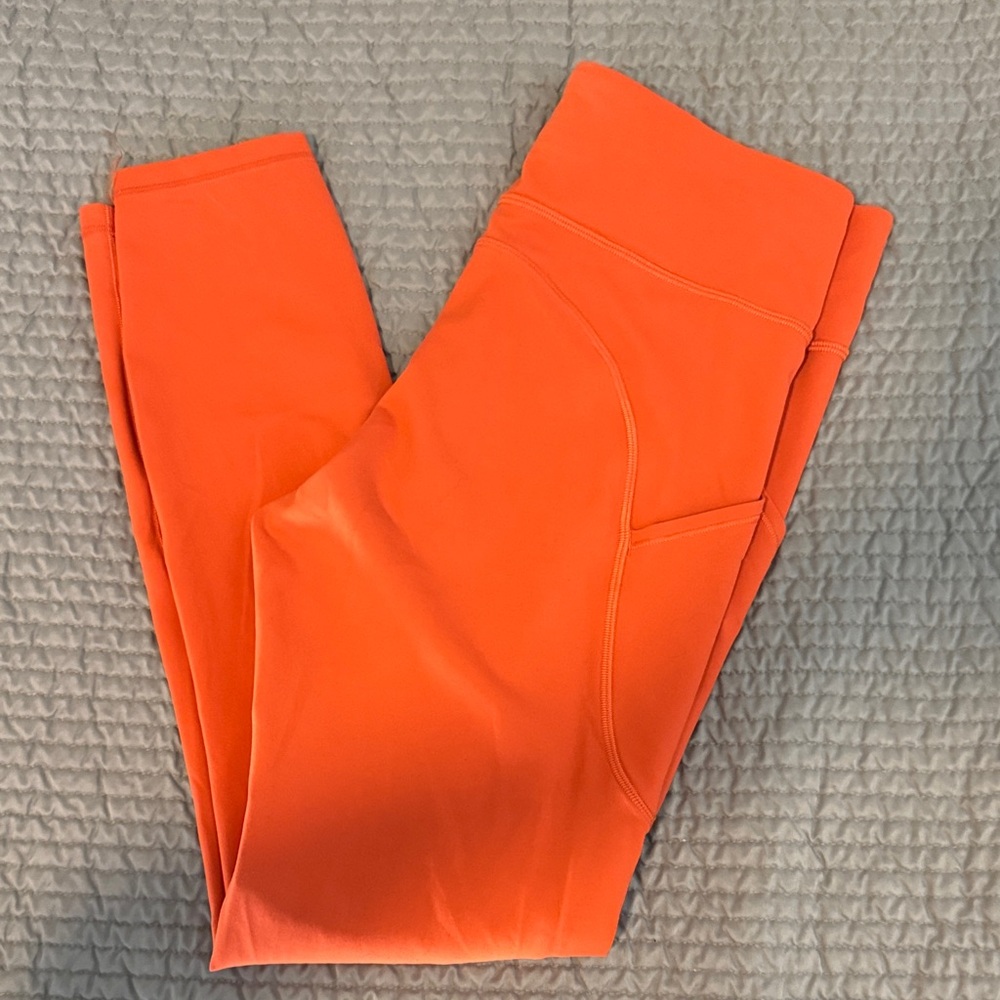 lululemon athletica Orange Leggings
